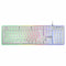 Toetsenbord met Gaming Muis Mars Gaming MCPXWES Wit Qwerty Spaans QWERTY LED RGB