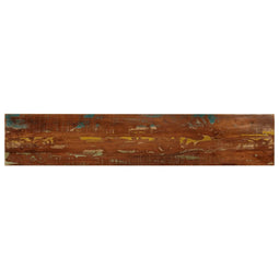 Tafelblad rechthoekig 140x40x3,8 cm massief gerecycled hout