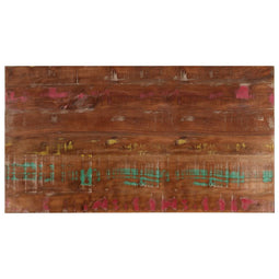Tafelblad rechthoekig 100x60x3,8 cm massief gerecycled hout