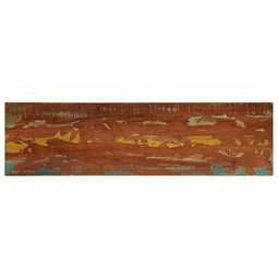 Tafelblad rechthoekig 120x40x3,8 cm massief gerecycled hout