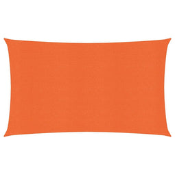 Zonnezeil 160 g/m rechthoekig 4x7 m HDPE oranje