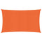 Zonnezeil 160 g/m rechthoekig 4x7 m HDPE oranje