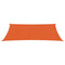 Zonnezeil 160 g/m rechthoekig 4x7 m HDPE oranje