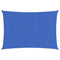Zonnezeil 160 g/m rechthoekig 3x4,5 m HDPE blauw