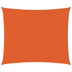 Zonnezeil 160 g/m vierkant 4x4 m HDPE oranje
