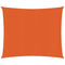 Zonnezeil 160 g/m vierkant 4x4 m HDPE oranje