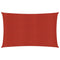 Zonnezeil 160 g/m 4x6 m HDPE rood
