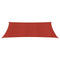 Zonnezeil 160 g/m 4x6 m HDPE rood