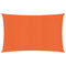 Zonnezeil 160 g/m rechthoekig 3x5 m HDPE oranje