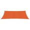 Zonnezeil 160 g/m rechthoekig 3x5 m HDPE oranje