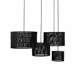 Originele Home Lampenkap Buis Zwart - Set van 4