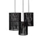 Originele Home Lampenkap Buis Hoog Zwart - Set van 3
