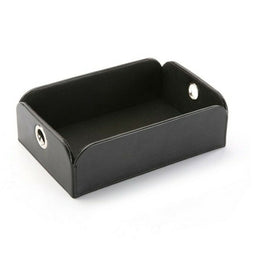 Valet Tray Versa Zwart Polyskin Metaal Polyester (13 x 6,5 x 20 cm)