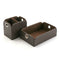 Valet Tray Versa Bruin Polyskin Metaal (13 x 6,5 x 20 cm)
