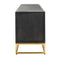 Richmond Interiors Richmond Interiors TV-dressoir Blackbone gold 4-deuren 220 (Black rustic)