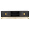 Richmond Interiors Richmond Interiors TV-dressoir Blackbone gold 4-deuren 220 (Black rustic)