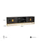 Richmond Interiors Richmond Interiors TV-dressoir Blackbone gold 4-deuren 220 (Black rustic)