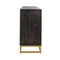Richmond Interiors Richmond Interiors Dressoir Blackbone gold 4-deuren + open vak (Black rustic)