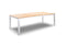 Yoi - Arashi dining table 220x100 cm aluminium salix/teak