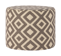 Max&Luuk - Ian AW poef dia. 60x48 cm argyle grey