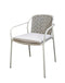 Yoi - Vedella stackable dining chair without armrests aluminium salix/rope salix