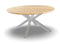 Yoi - Noas dining table dia. 125 cm aluminium salix/teak