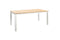 Yoi - Arashi dining table 169x90 cm aluminium salix/teak