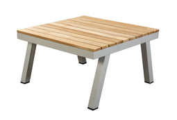 Yoi - Furago coffee table 74,5x74,5 cm aluminium salix/ teak