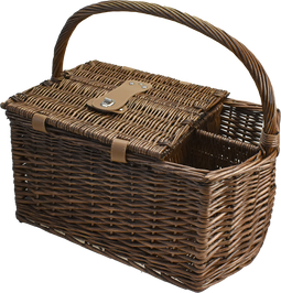 Driesprong Collection - Picknickmand met hengels 2 flessenhouders 2 pers. incl. servies