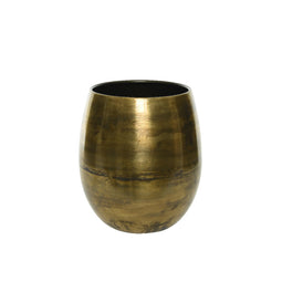 KSD - Pot zink d18h25cm antiek goud
