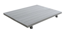 Yoi - Vallon coffee table 100x100 cm aluminium salix/teak