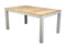 Yoi - Midori low dining table 148x90 cm aluminium salix/teak
