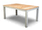 Yoi - Midori low dining table 148x90 cm aluminium salix/teak