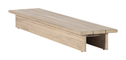 Max&Luuk - Mylo chaise longue bijzettafel 160x35x19 cm aged teak