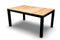 Yoi - Midori low dining table 148x90 cm aluminium black/teak