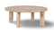 Max&Luuk - Lila lage tafel dia. 100x40 cm aged teak finish