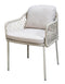 Yoi - Rocha dining chair aluminium salix/rope salix/flax beige AW