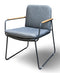 Yoi - Serra dining chair aluminium dark grey/rope dark grey/mixed grey AW