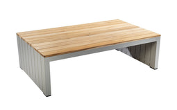 Yoi - Bango coffee table 140x85 cm aluminium salix/teak