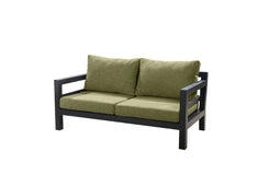 Yoi - Midori sofa 2 seater aluminium black/emerald green