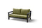 Yoi - Midori sofa 2 seater aluminium black/emerald green