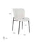 Richmond Interiors Richmond Interiors Stoel Darby white bouclé / black (Copenhagen 900 Bouclé White)