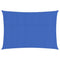 Zonnezeil 160 g/m rechthoekig 3,5x5 m HDPE blauw