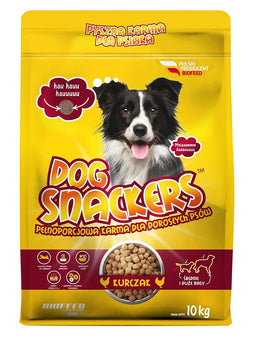 BIOFEED Dog Snackers Adult medium & large Chicken - droog hondenvoer - 10kg