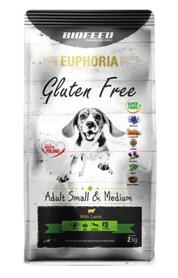 BIOFEED Euphoria Gluten Free Adult small & medium Lamb - droog hondenvoer - 2kg