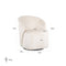 Richmond Interiors Richmond Interiors Draaifauteuil Sofia white chenille (Bergen 900 white chenille)