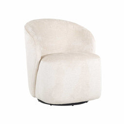 Richmond Interiors Richmond Interiors Draaifauteuil Sofia white chenille (Bergen 900 white chenille)