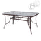 Eettafel Neila 150 x 90 x 72 cm Kristal Staal