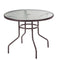 Eettafel Clasic 90 x 90 x 72 cm Hierro/Cristal Kristal Ijzer