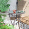 Eettafel Clasic 90 x 90 x 72 cm Hierro/Cristal Kristal Ijzer